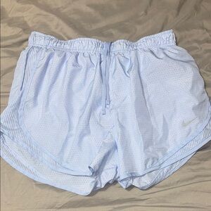 Nike Womens Dri fit Light Blue Shorts